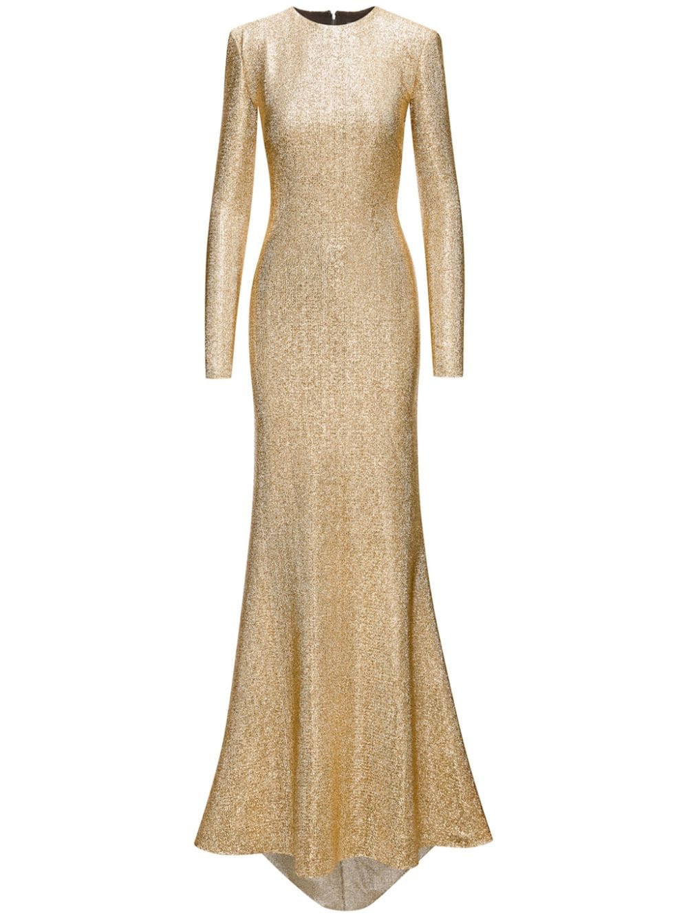 Oscar de la Renta Abendkleid aus Lamé - Gold von Oscar de la Renta