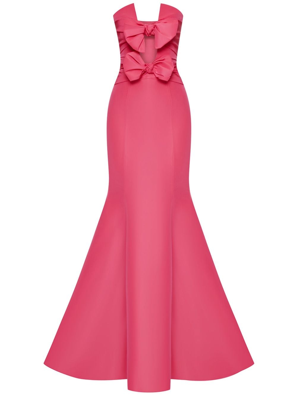 Oscar de la Renta Cut-Out-Trompetenkleid mit Schleifendetail - Rosa von Oscar de la Renta