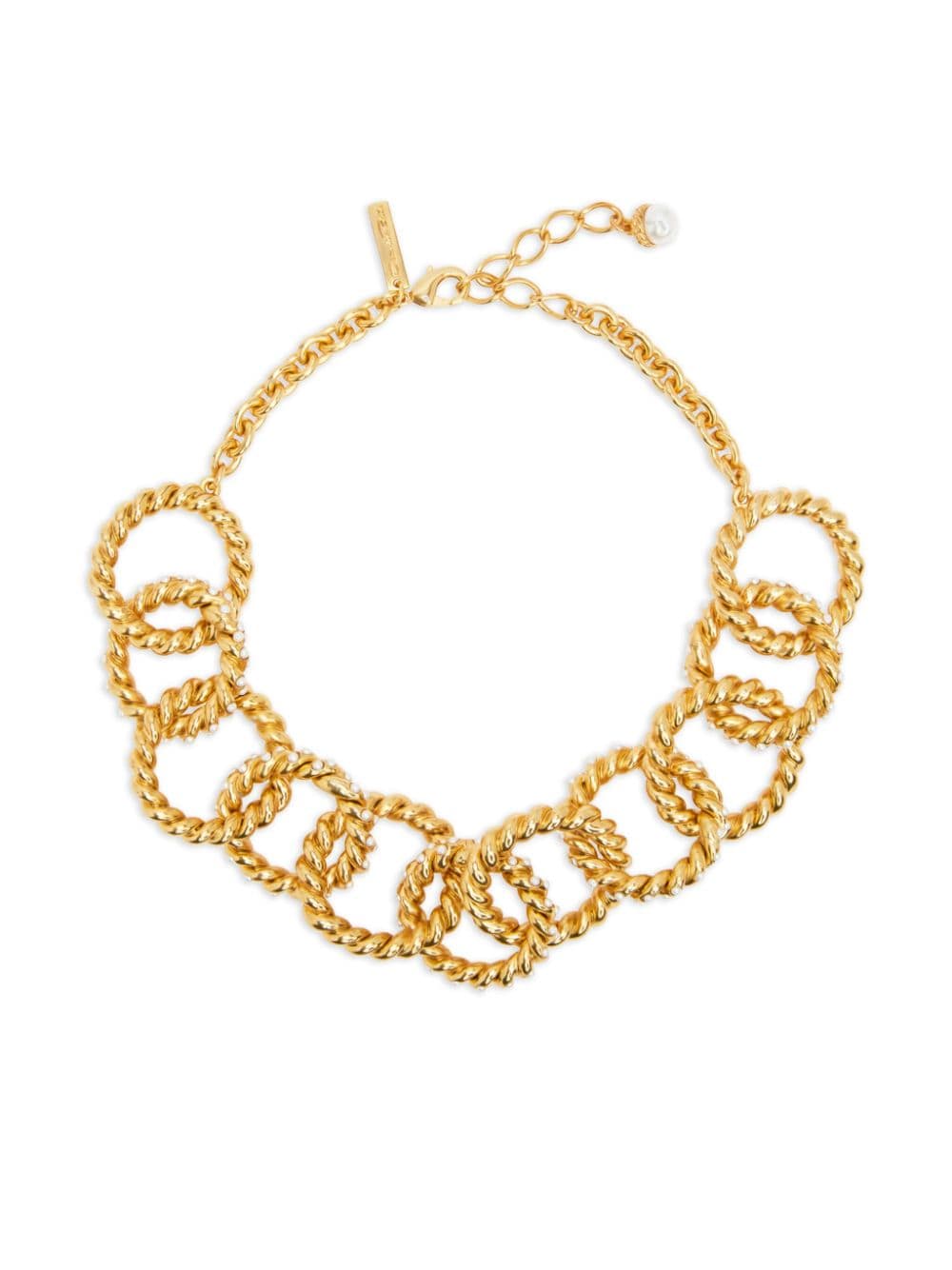 Oscar de la Renta Halskette mit Perlenverzierung - Gold von Oscar de la Renta