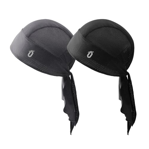 Oscenny Bandana Fahrradmütze,Totenkopfkappe,Leichtes Perforiertes Material Schnell Trocknend Kopfbedeckung Sonnenschutz Radfahren Laufen Motorrad Mütze von Oscenny