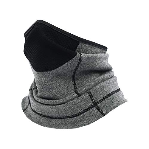Oscenny Schlauchschal Damen Herren Elastic Binding for Better Stay Up Thermal Locked Breathable Panels Lange Größe für kaltes Wetter Skifahren Radfahren Motorrad Halstuch Mundschutz Herbst Winter von Oscenny