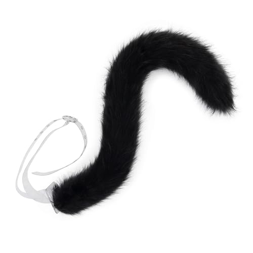 Osdhezcn 1/2-teiliges Stirnband-Set mit Wolfs- und Fuchs-Schwanzohren, Stirnband-Set, Halloween, Weihnachten, Kostümparty, Spielzeug, Geschenke für Damen, Herren, Cosplay, Halloween, Cosplay, Cosplay, von Osdhezcn