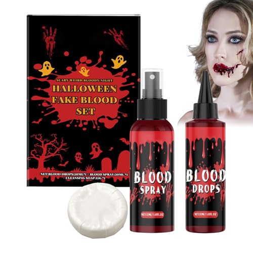Oseczmut Vampirblut, Kunstblut | Make-up mit Seife für Kostüm Damen Cosplay Vampir Zombie Masquerade von Oseczmut