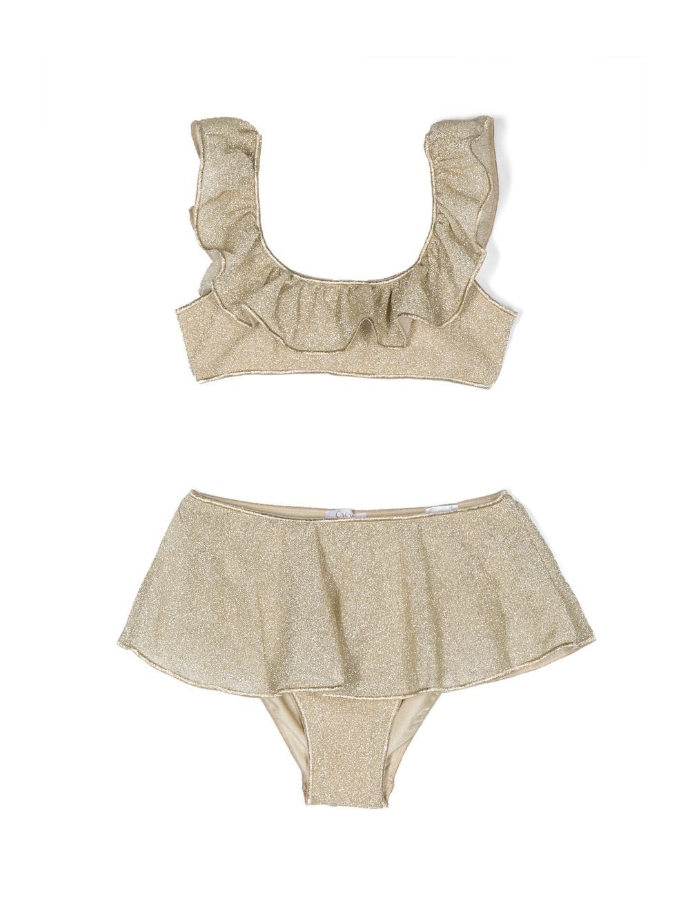 Oseree Kids Bikini im Metallic-Look - Gold von Oseree Kids