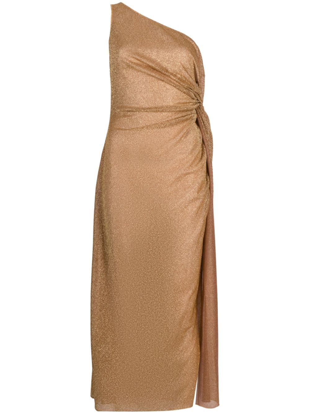 Oséree Midikleid mit Knotendetail - Gold von Oséree