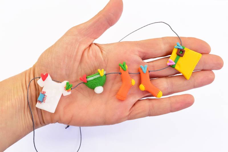 Mama Halskette, Nana Oma Wash Line Großmutter Hängende Kleidung, Lustiges Geschenk Für von Osheep