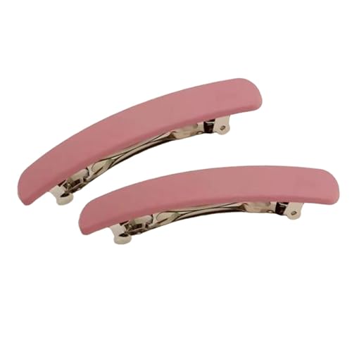 Oshhni 2x Französisch Französische Haarklammern Haarklammern Lady Starke Haare Barrettes für Frauen, Rosa von Oshhni
