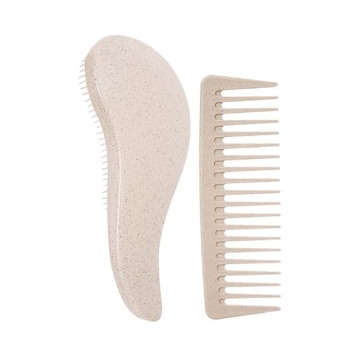 Oshhni 2x Haare entwirft Kamm breite Zahnkämme Haarpflegemittel Professionelle kompakte Haarkamm -Set Haarbürste, für Schönheit Friseur Frauen Männer Männer, Beige Oshhni 2x Haare entwirft Kamm breite Zahnkämme Haarpflegemittel Professionelle kompakte Haarkamm -Set Haarbürste, für Schönheit Friseur Frauen Männer Männer, Beige von Oshhni