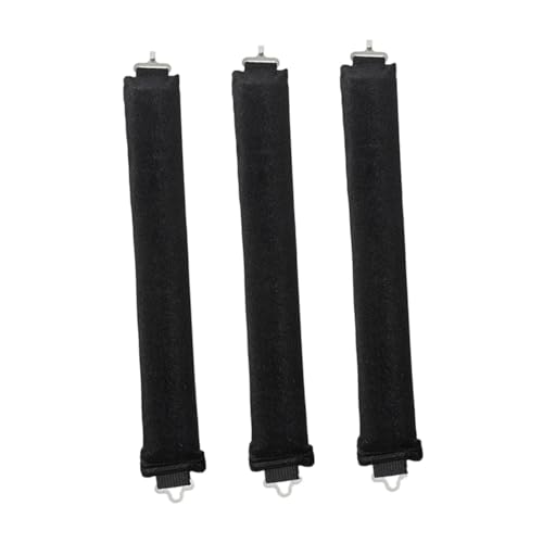 Oshhni 3-teiliges Lockenwickler-Set für die Nacht, gewellt, Lockenwickler ohne Hitze, keine Wärmewickler für Frauen, Lockenstäbe für die Nacht, Schwarz von Oshhni