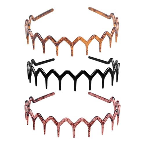 Oshhni 3Pcs Stirnband Vielseitig Mode Kausalen Geschenke Professionelle Shark Zahn Haar Band, mit Schwarz von Oshhni