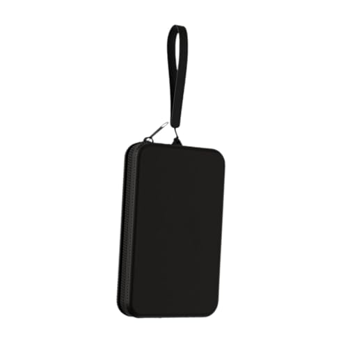 Oshhni Aufbewahrungstasche für Make-up aus, Geldbörse mit Griff, modische, wasserdichte Aufbewahrungstasche für Kosmetik aus für, Schwarz von Oshhni