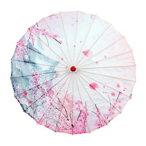 Oshhni Chinesischer geölter Papierschirm, regenfester Sonnenschirm für Frauen, Party, Hochzeitsgeschenke, Style B Oshhni Chinesischer geölter Papierschirm, regenfester Sonnenschirm für Frauen, Party, Hochzeitsgeschenke, Style B von Oshhni