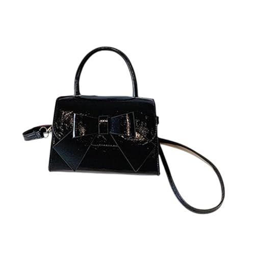 Oshhni Crossbody -Umhängetasche einfache Frauenmut zum Einkaufsbotschaft im Freien im Freien, Schwarz von Oshhni