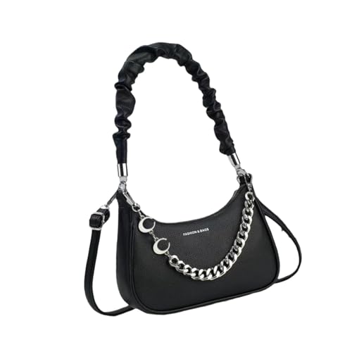 Oshhni Damen-Umhängetasche, elegant, modisch, Umhängetasche für Reisen, Partys, Arbeit, Urlaub, Schwarz von Oshhni