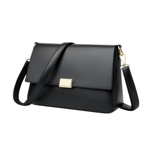 Oshhni Damen-Umhängetasche, kleine Umhängetasche für die Straße, zum Pendeln und Einkaufen, Schwarz von Oshhni