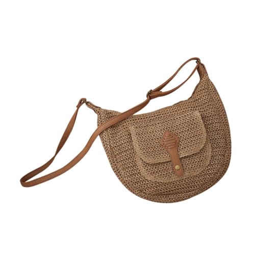 Oshhni Damen Umhängetasche Satchel Eleganter Strand mit Handtasche zum Geburtstag Frühling tragen, Khaki von Oshhni