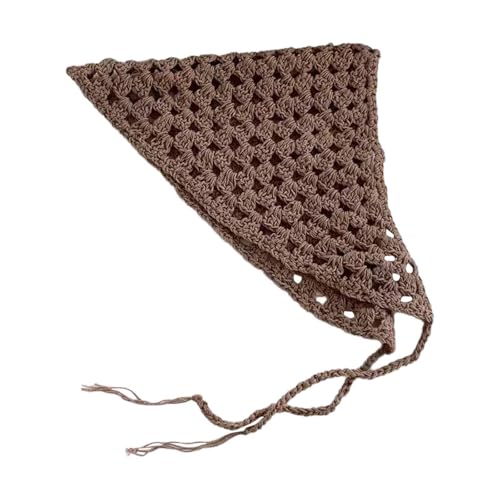 Oshhni Frauen häcet bandana gestricktes Kopftuch, Dekoration Foto Requisiten Dreieck Stylish, Haarzubehör Geschenke Headwap Stirnband, Khaki von Oshhni