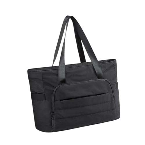 Oshhni Frauenhandtasche Fitnessstation mit Yogamatte mit lässigen Leichtgewicht mit großer Kapazität resistent für Einkaufsferien -Reise -Fitnessstudio, Schwarz von Oshhni