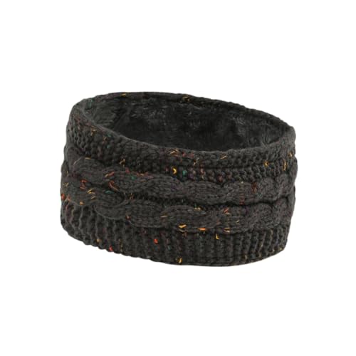 Oshhni Gestricktes Stirnband für Damen, Kopfwickel, Ohrenwärmer, dickes, elastisches Haar-Accessoire, Strick-Stirnband für kaltes Wetter, Erwachsene, Dunkelgrau Oshhni Gestricktes Stirnband für Damen, Kopfwickel, Ohrenwärmer, dickes, elastisches Haar-Accessoire, Strick-Stirnband für kaltes Wetter, Erwachsene, Dunkelgrau von Oshhni