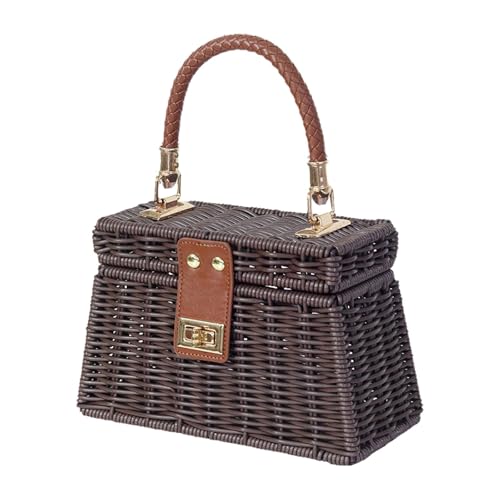 Oshhni Gewebte Einkaufstasche, Handtasche, weibliche einzigartige gewebte Tasche für Abend, Reise, Party, Hochzeit von Oshhni