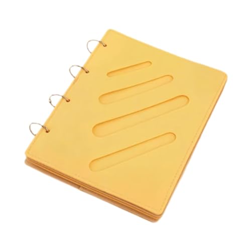 Oshhni Haarspangen Organizer Haarschmuck Buch Spangen Halter Stirnband Mappe Haargummi Etui Faltbar Und Tragbar Aus Filz für Reise Und Heim, Gelb von Oshhni