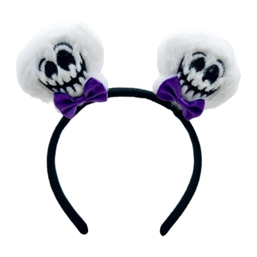 Oshhni Halloween Stirnband Cosplay Haar Hoop Haarband für Bühne Auftritte Geburtstag, Skelettkopf von Oshhni