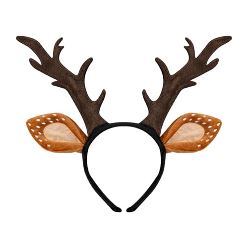 Oshhni Hirschgeweih-Stirnband, stilvolles, süßes Halloween-Weihnachtskostüm zum Verkleiden von Oshhni