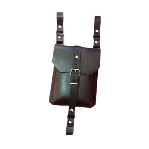 Oshhni Hüfttasche, PU, ​​multifunktionale Oberschenkel-Geldbörse für Kostüm, Karneval, Outdoor-Festival, Schwarz von Oshhni