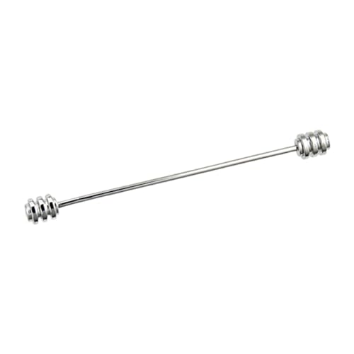 Oshhni Kragenspange für Herren, Krawattennadel, Hemdkragenspange, Clip, 65 mm, modisches Vatertagsgeschenk für Jubiläen, Verlobungen, Business-Anzüge, SILBER von Oshhni