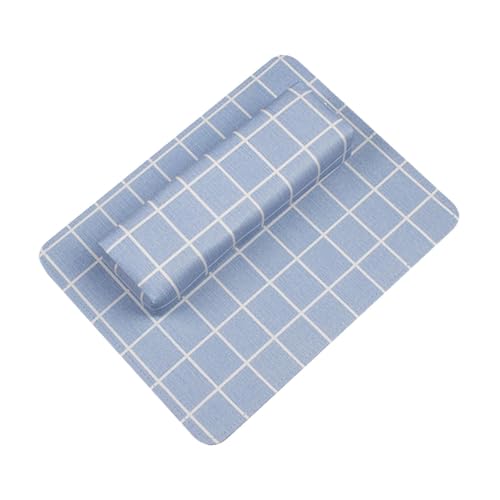 Oshhni Maniküre Handruhe Maniküre Kissen Ruhe mit Pad einfach zu reinigen zu reinigen, schweißsicheres Nagelkunstwerkzeug Nagelkissen für Heimdiy, Blau von Oshhni