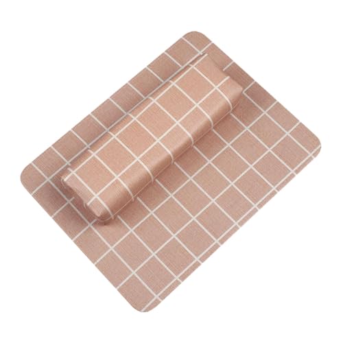 Oshhni Maniküre Handruhe Maniküre Kissen Ruhe mit Pad einfach zu reinigen zu reinigen, schweißsicheres Nagelkunstwerkzeug Nagelkissen für Heimdiy, Gelb von Oshhni