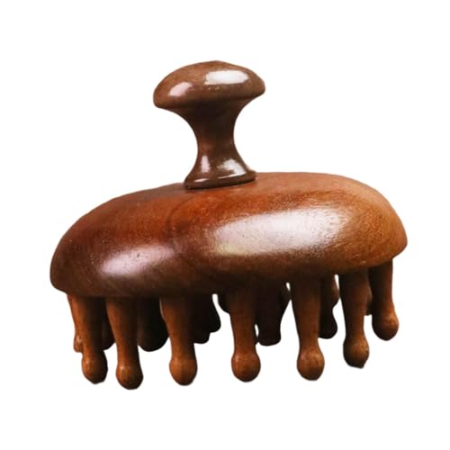 Oshhni Massagekamm aus Holz, Massagekamm, praktische Haarbürste, Pflegebürste, Damen und Herren, Handfriseurkamm, breite Zähne, 28 Zähne Dünn Rund Oshhni Massagekamm aus Holz, Massagekamm, praktische Haarbürste, Pflegebürste, Damen und Herren, Handfriseurkamm, breite Zähne, 28 Zähne Dünn Rund von Oshhni