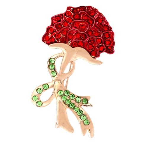 Oshhni Muttertagsgeschenk Blume Corsage Hochzeit Legierung Frauen Strass Brosche Pin für Kleidung Kleid Handschuhe Geldbörsen Damen von Oshhni