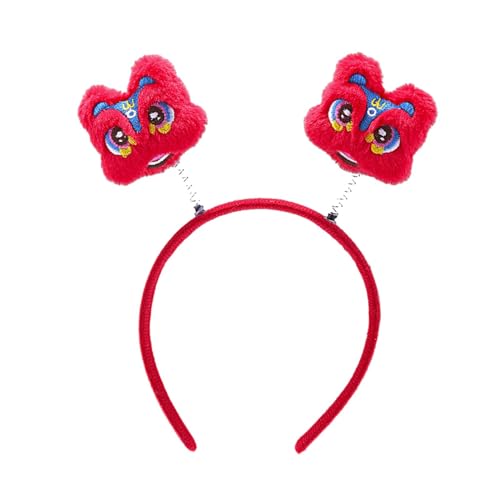 Oshhni Neujahr Stirnband Haarband Tiara Kopfschmuck Plüsch Kopfschmuck Haarbänder für Weihnachten Urlaub Maskerade Cosplay Dekoration, Stil c von Oshhni