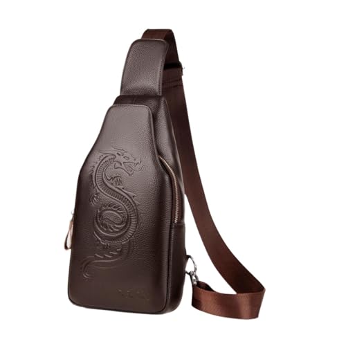 Oshhni PU -Reise-Chest-Tasche Casual Daypack Mehrzweck einfach zu reinigen zu reinigen, die große Kapazität Cross Body Single-Shoulder-Tasche für, Braun Oshhni PU -Reise-Chest-Tasche Casual Daypack Mehrzweck einfach zu reinigen zu reinigen, die große Kapazität Cross Body Single-Shoulder-Tasche für, Braun von Oshhni