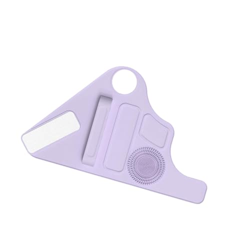 Oshhni Pinsel Reinigung Matte Schönheit Werkzeug Veranstalter Make-Up Pinsel Halter Make-Up Armband für Eyeliner, Lila von Oshhni