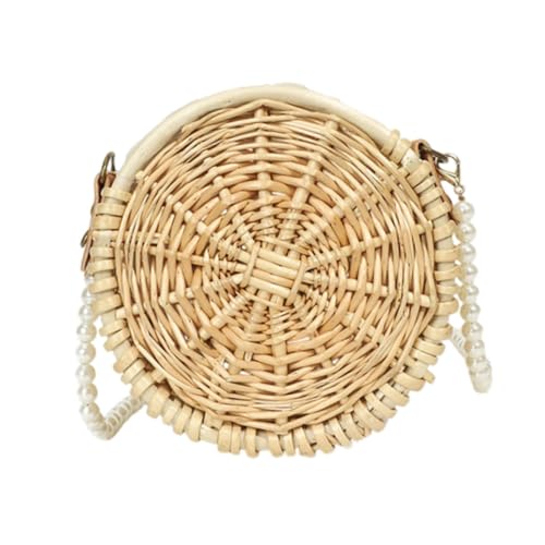 Oshhni Rattan Bag Mode handgewebt, Solide von Oshhni