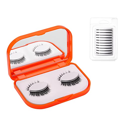 Oshhni Selbstklebende falsche Wimpern für Frauen mit Wimperngelstreifen. Kein Kleber erforderlich, um Ihre Wimpern Make-Zubehör weich, Stil d von Oshhni