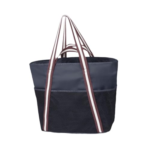 Oshhni Strandtasche große Kapazität Schulterhandtasche für Musikfestival Fitnessstudio, Schwarz von Oshhni