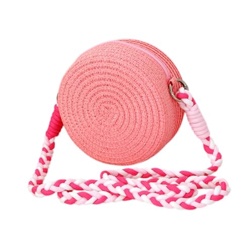 Oshhni Stroh Umhängetasche für Ausflüge, Shopping Und Freizeitaktivitäten, Rosa von Oshhni