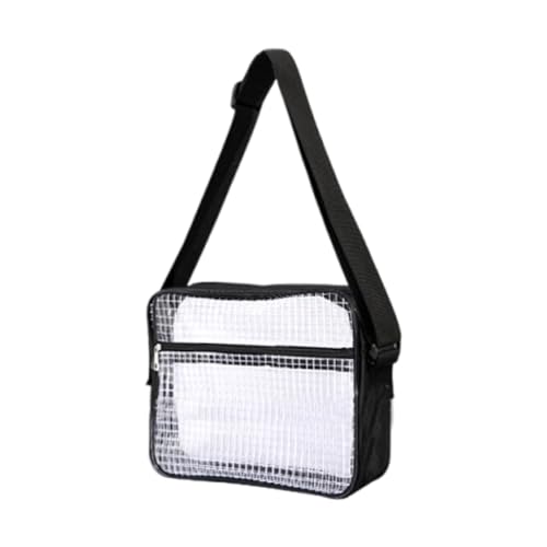 Oshhni Transparente Tasche für Stadionveranstaltungen, Umhängetasche, transparent, wasserdicht, durchsichtige Geldbörse, PVC-Umhängetasche für, L von Oshhni
