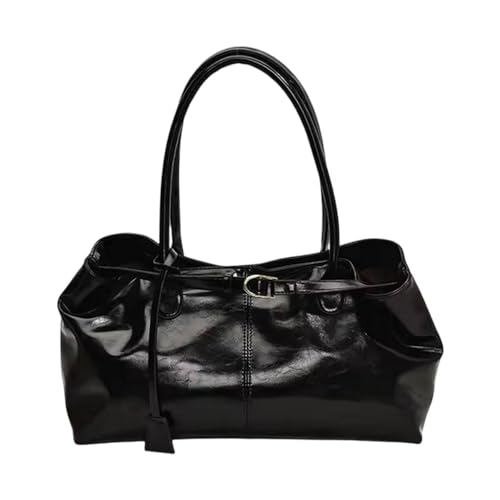 Oshhni Umhängetasche, Praktische, Weiche Handtasche für Frauen Und Mädchen, Shopping, Schwarz Oshhni Umhängetasche, Praktische, Weiche Handtasche für Frauen Und Mädchen, Shopping, Schwarz von Oshhni