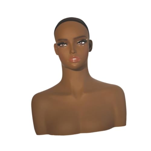 Oshhni Weiblicher Schaufensterpuppenkopf, Büste, Beauty-Accessoires, Hutständer mit Schulter, Perücken-Präsentationsmodell für Halskettenperücken Oshhni Weiblicher Schaufensterpuppenkopf, Büste, Beauty-Accessoires, Hutständer mit Schulter, Perücken-Präsentationsmodell für Halskettenperücken von Oshhni