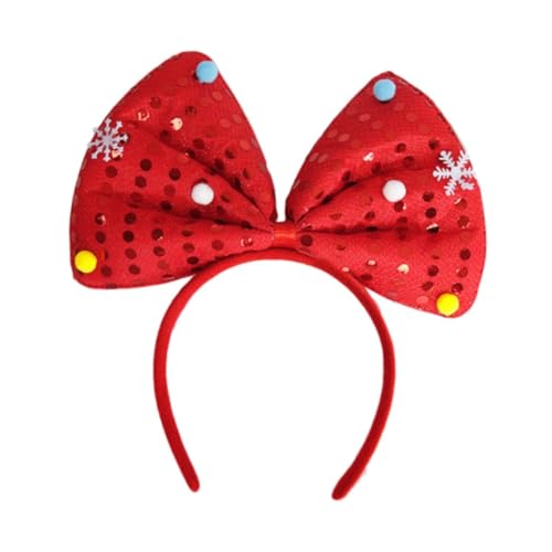 Oshhni Weihnachten Stirnbänder Haar Hoop Kopf Topper Haar Zubehör für Geburtstag Weihnachten Festliche, Schleife von Oshhni