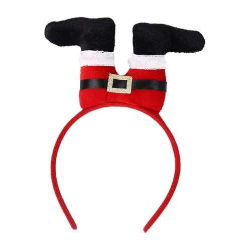 Oshhni Weihnachts-Stirnband, Haarband für festliche Geburtstags- und Urlaubsparty-Vorräte, Weihnachtsmannhose von Oshhni