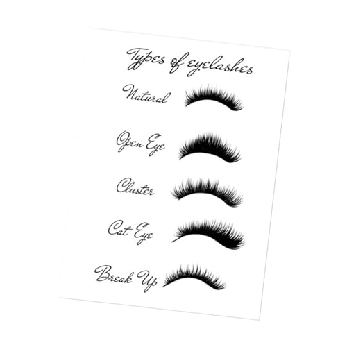 Oshhni Wimpernverlängerungsanleitung, Wimpernstil-Poster, Wimpern-Wanddekoration, Wimperntechniker-Formulare, Plakat A Oshhni Wimpernverlängerungsanleitung, Wimpernstil-Poster, Wimpern-Wanddekoration, Wimperntechniker-Formulare, Plakat A von Oshhni