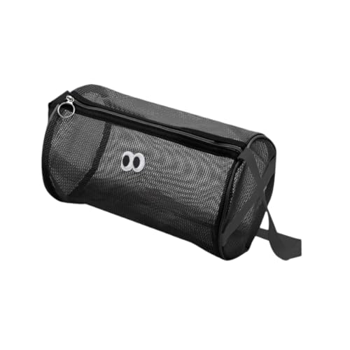 Oshhni Women Beach Bag Leichte Netzhandtasche zum Einkaufen von Fitnessstudio -Reisen Schwimmurlaub, Schwarz von Oshhni