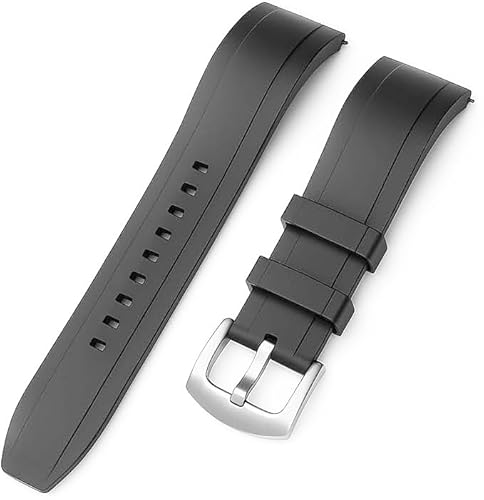 Osila® Schnellverschluss-Uhrenarmband aus Silikon – wasserdichtes Ersatzband für Smartwatches und traditionelle Uhren, 20 mm, 22 mm, 22 mm, Silikon, Kein Edelstein von Osila