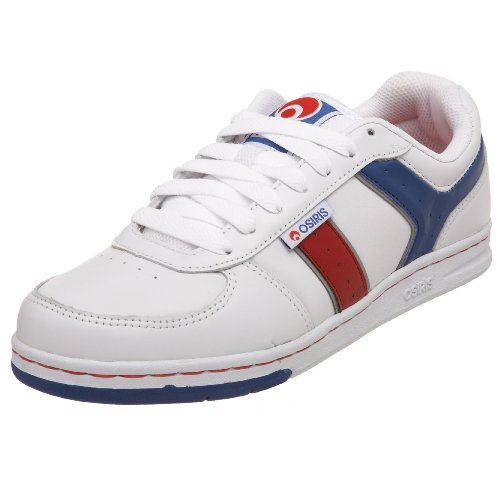 Osiris Caswell Skateschuh für Herren, Weiß (Weiß/Rot/Blau), 45 EU von Osiris