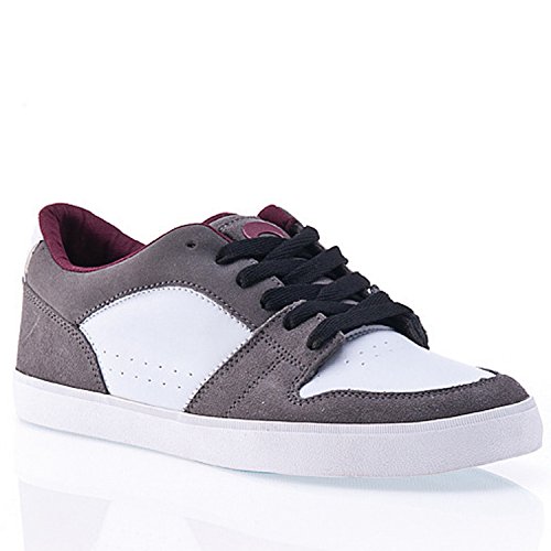 Osiris Herren Reason Skate Shoe, Anthrazit/Weiß/Burgunderrot, 43 EU von Osiris